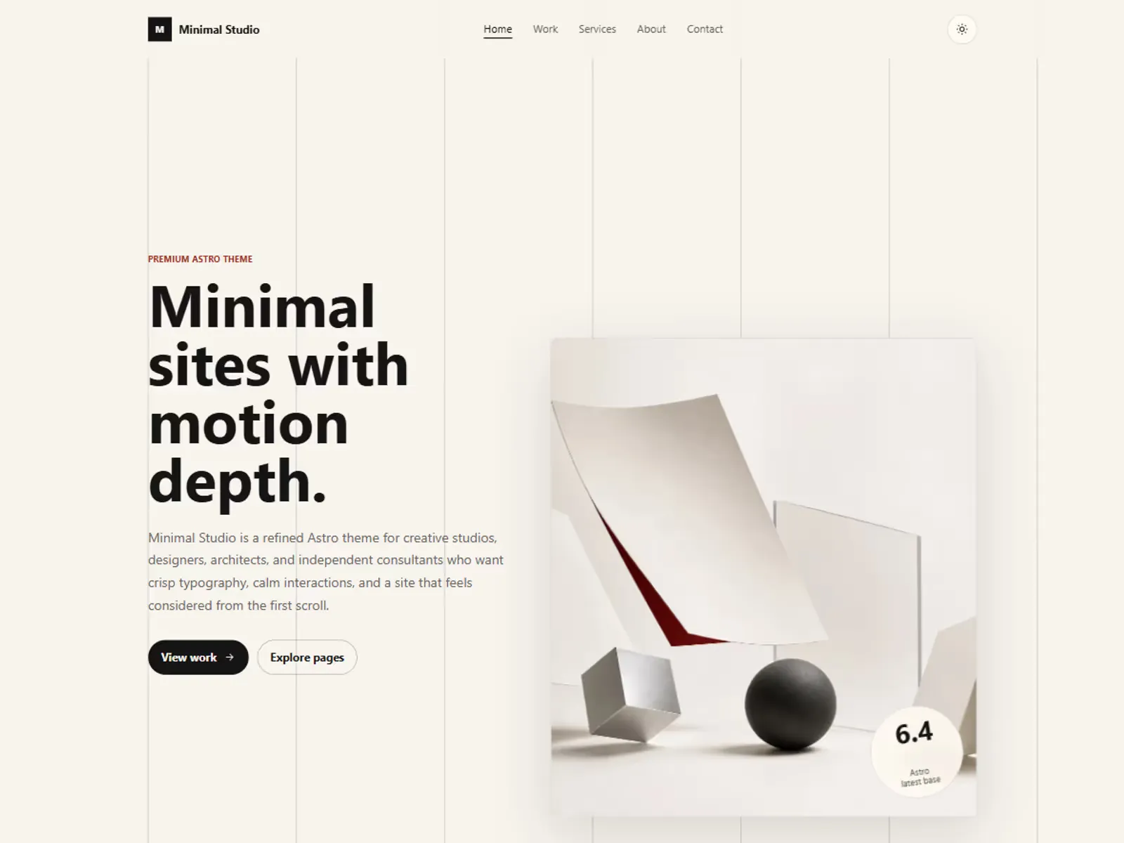 Minimal Studio preview
