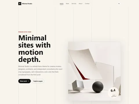 Minimal Studio preview