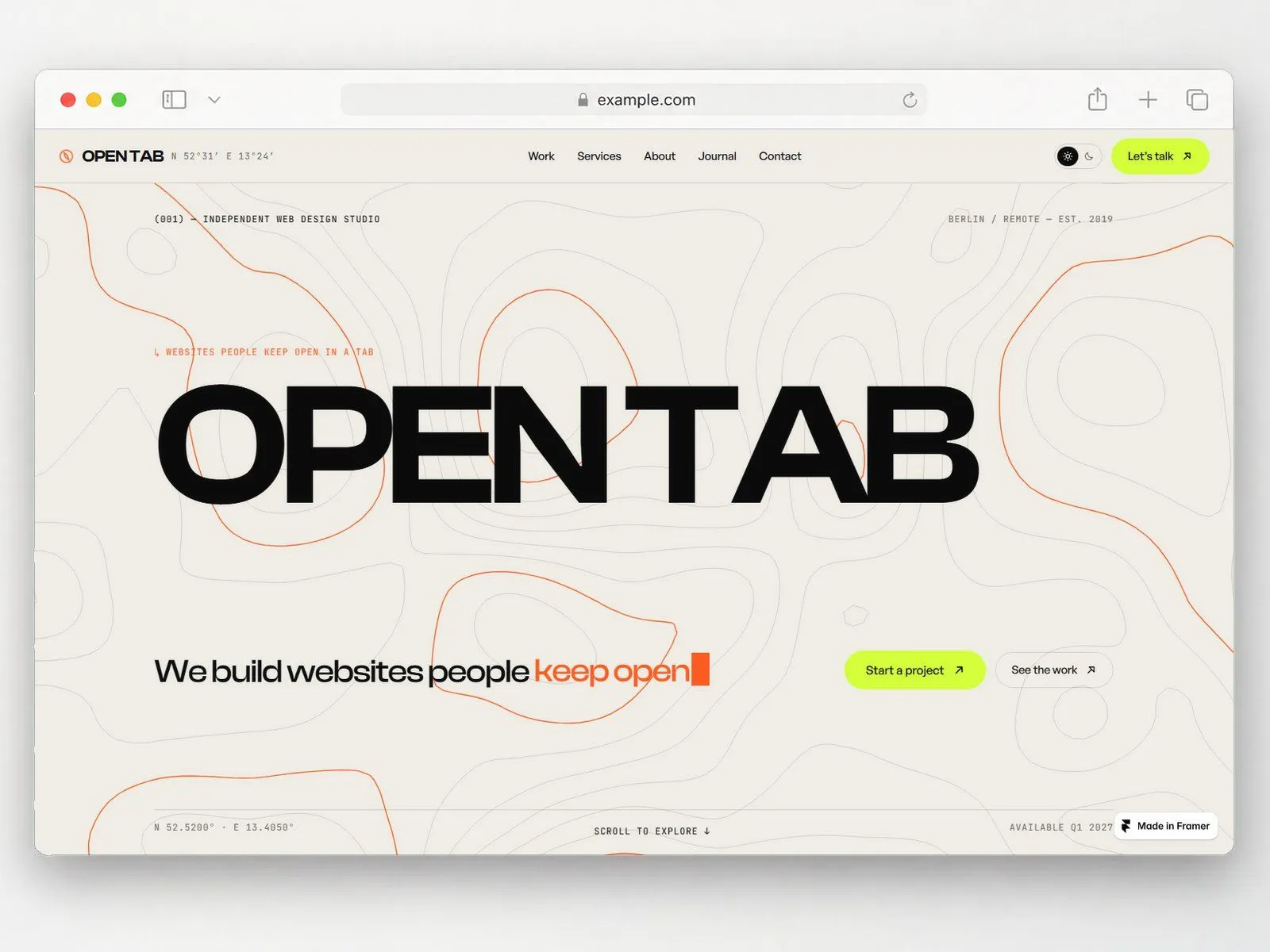 OPEN TAB preview