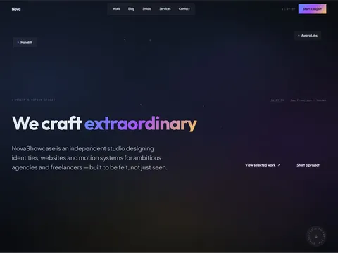 NovaShowcase preview