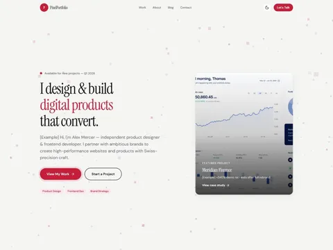 PixelPortfolio preview
