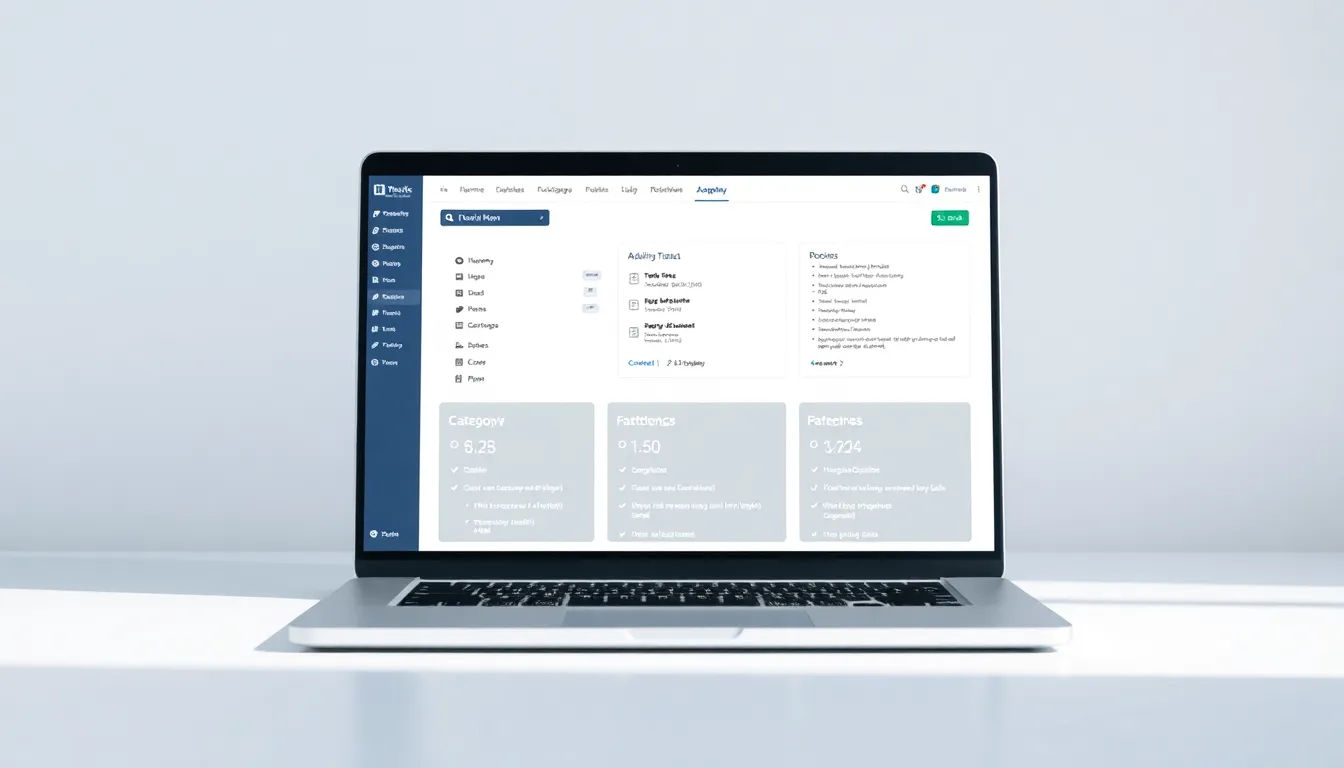 Developer planning Astro category pages with structured content collections on a laptop screen