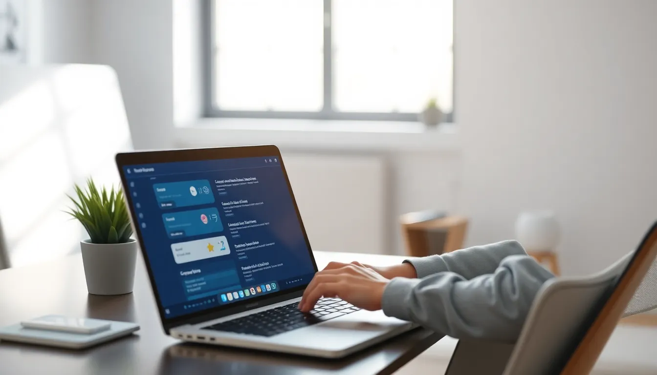 Developer reviewing navigation performance on a laptop screen