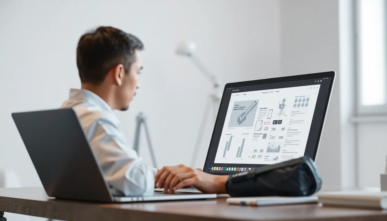 Developer reviewing an Astro site rendering setup on a laptop