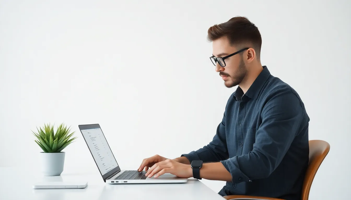 Developer reviewing an Astro site architecture plan on a laptop