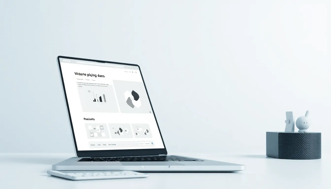 A designer reviewing animated page transitions on a laptop screen