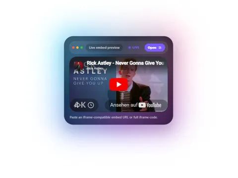 Nexora Embed preview