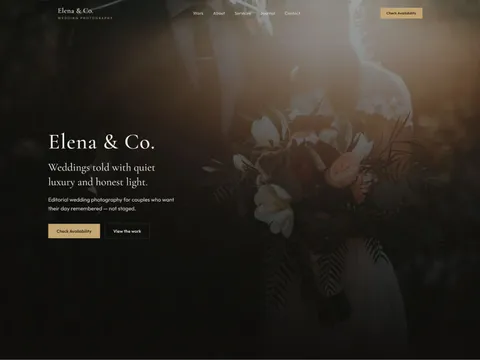 WeddingFolio preview