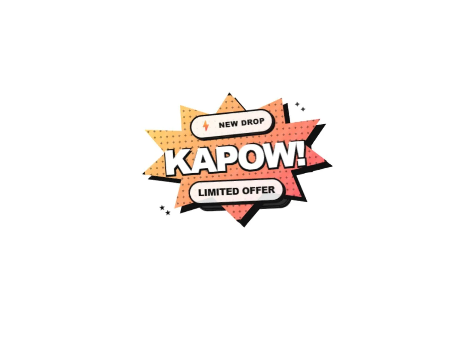 KAPOW Comic Sticker preview