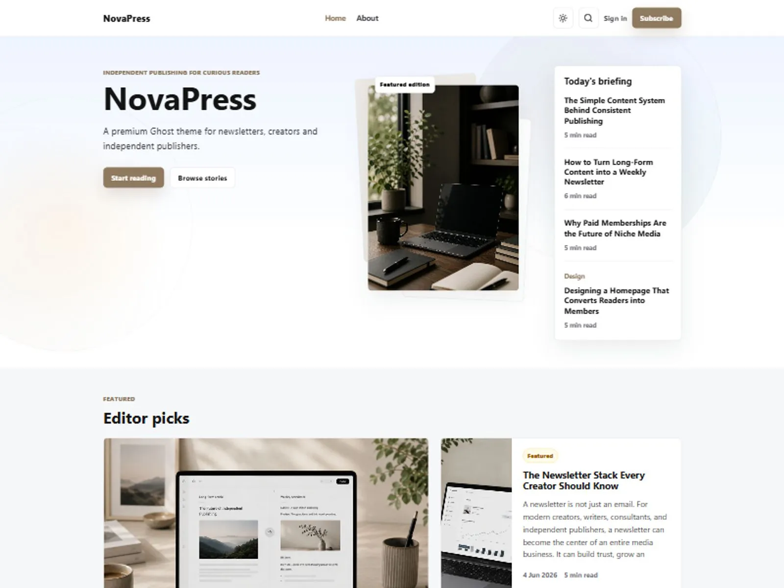 NovaPress preview