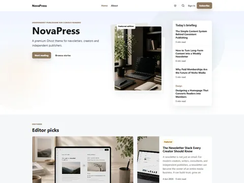 NovaPress preview