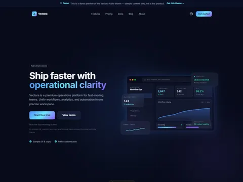 Vectora preview