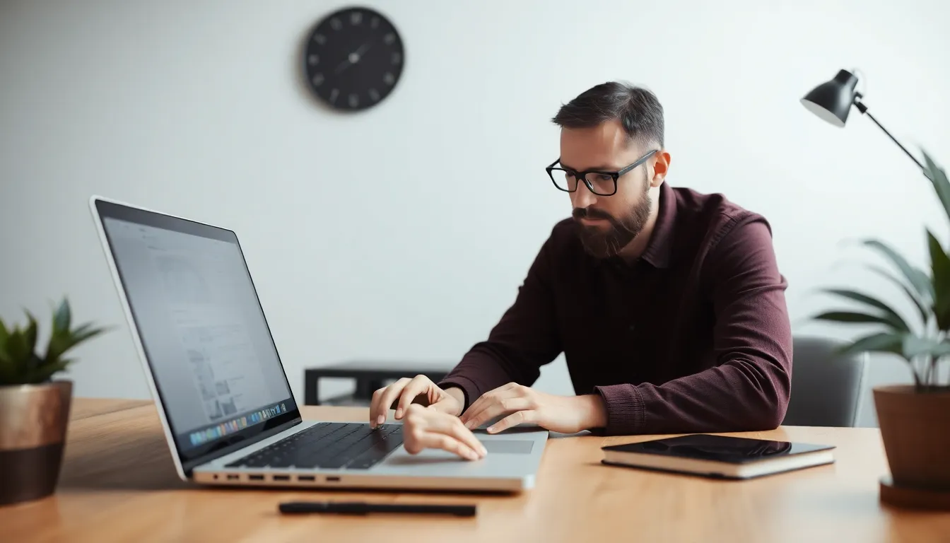 A designer reviewing URL redirect rules in a Framer site settings panel on a laptop.