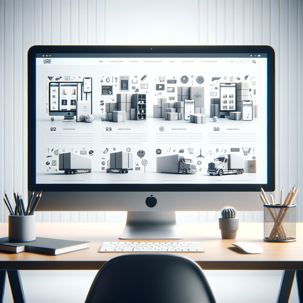 Computerbildschirm mit Shopify-Seite