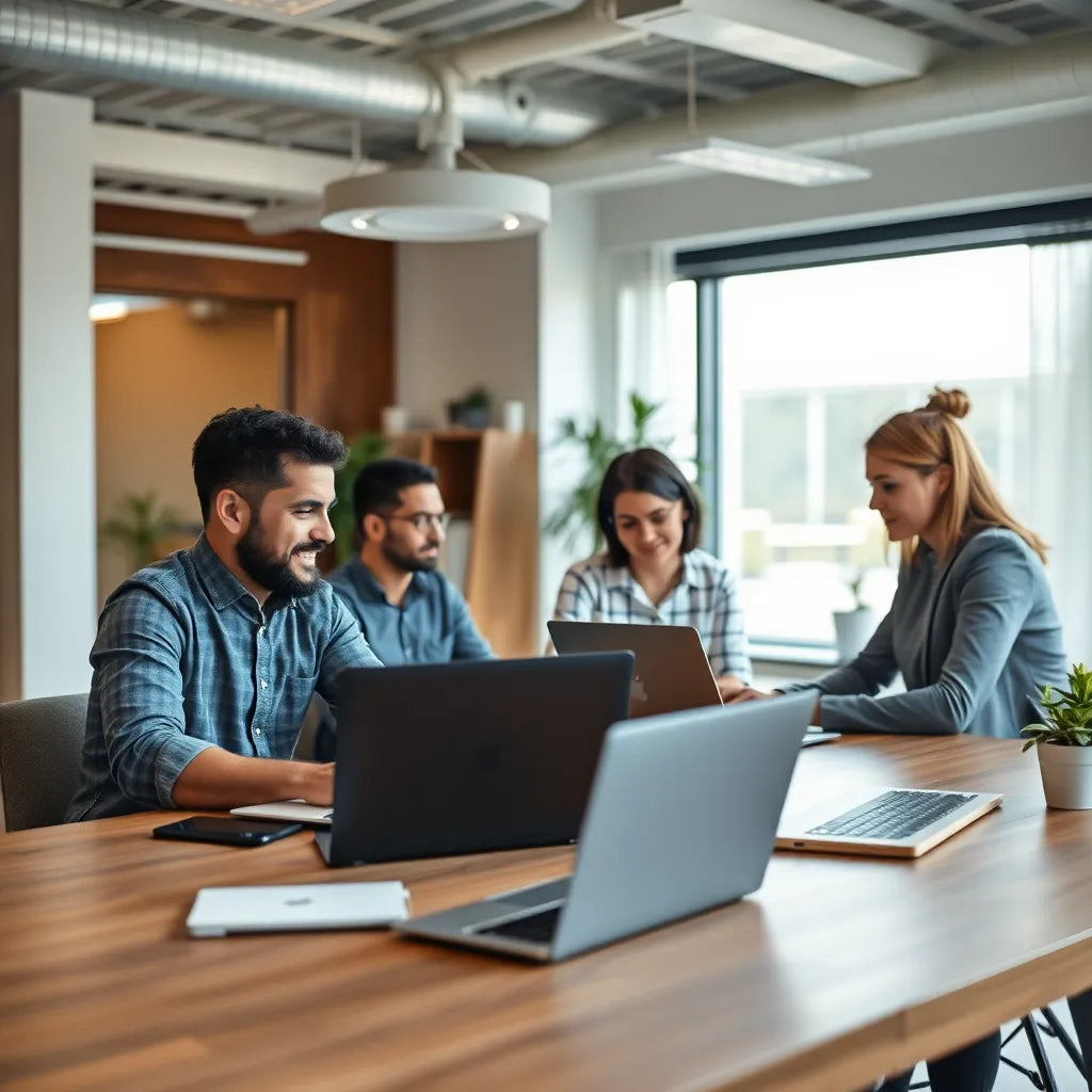 E-Commerce-Unternehmer im Büro