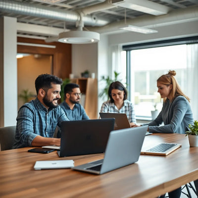 E-Commerce-Unternehmer im Büro