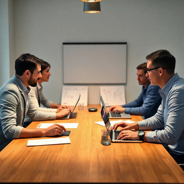 E-Commerce-Experten bei einer Diskussion