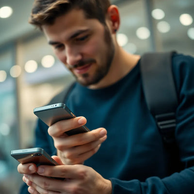 Sichere Online-Transaktion auf einem Smartphone