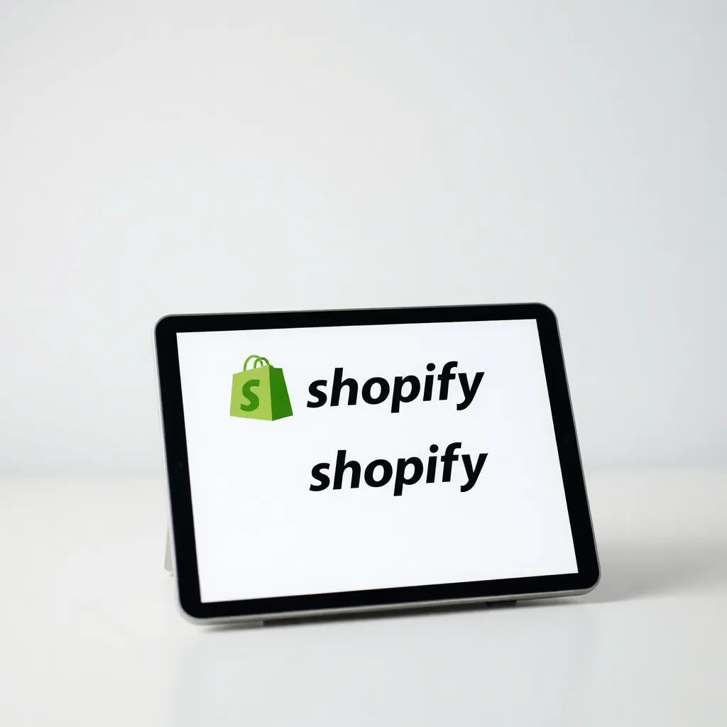 Shopify Plattform auf einem digitalen Gerät