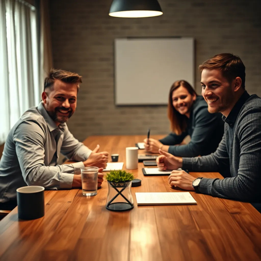 Team entwickelt Marketingbotschaft