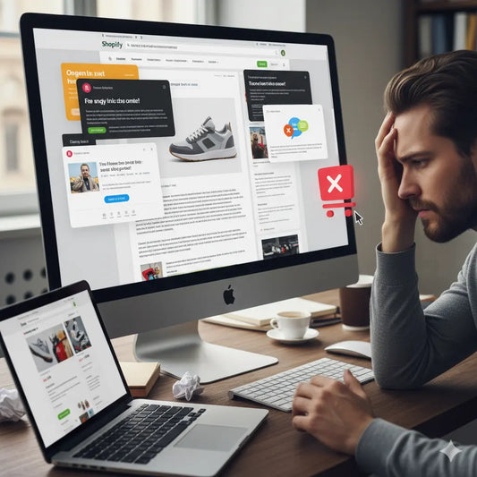 Ein Unternehmer verzweifelt daran, dass Besucher seine Webseite verlassen