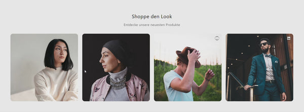Video einer Shoppable Feed Shopify Section